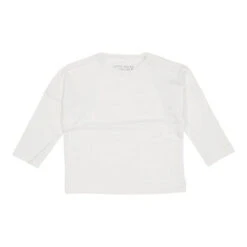 Little Dutch T-shirt Long Sleeves With Pocket Soft White