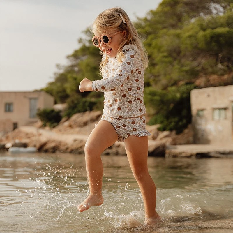 Little Dutch Swim T-shirt Long Sleeves Ruffles Vintage Little Flowers 3 Little Dutch Swim T-shirt Long Sleeves Ruffles Vintage Little Flowers - Image 3
