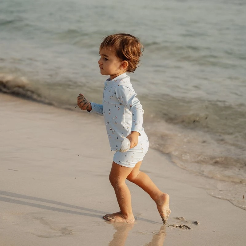 Little Dutch Swim T-shirt Long Sleeves Sailors Bay Blue 3 Little Dutch Swim T-shirt Long Sleeves Sailors Bay Blue - Image 3