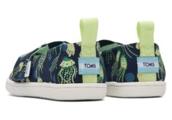 Toms Tiny Alpargata Glow In The Dark Jellyfish -Lush Littles 10019579 B