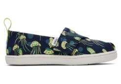 Toms Tiny Alpargata Glow In The Dark Jellyfish -Lush Littles 10019579 S