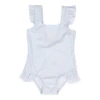 Little Dutch Bathsuit Ruffles Daisies Blue