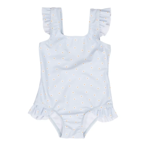 Little Dutch Bathsuit Ruffles Daisies Blue 1 Little Dutch Bathsuit Ruffles Daisies Blue