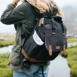 Changing Bag - Robyn Convertible Backpack Black -Lush Littles 1599805521