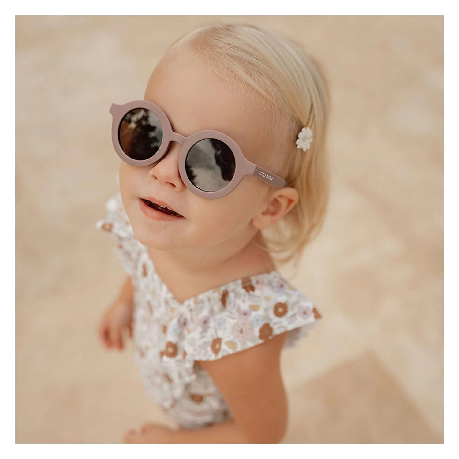 Little Dutch Child Sunglasses Round Shape Mauve 2 Little Dutch Child Sunglasses Round Shape Mauve - Image 2