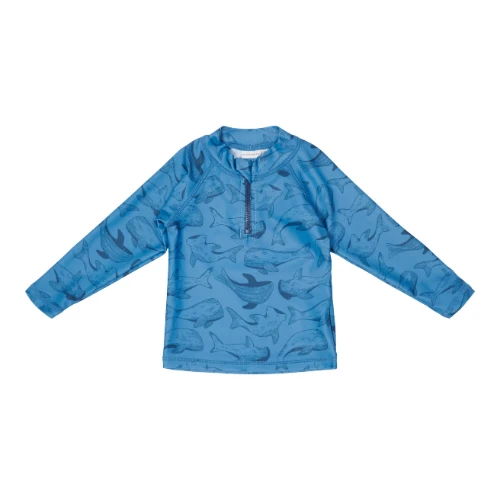 Little Dutch Swim T-shirt Long Sleeves Sea Life Blue 1 Little Dutch Swim T-shirt Long Sleeves Sea Life Blue