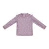 Little Dutch Swim T-shirt Long Sleeves Ruffles Mauve