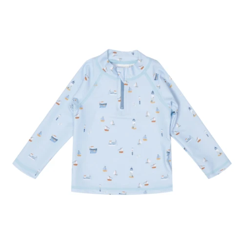 Little Dutch Swim T-shirt Long Sleeves Sailors Bay Blue 1 Little Dutch Swim T-shirt Long Sleeves Sailors Bay Blue