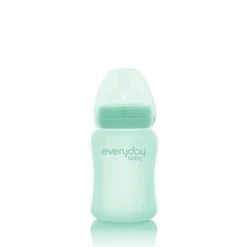 Glass Baby Bottle Healthy+ 150 Mint Green