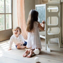 3-in-1 Learning Tower, White -Lush Littles 2 1 600x600 1