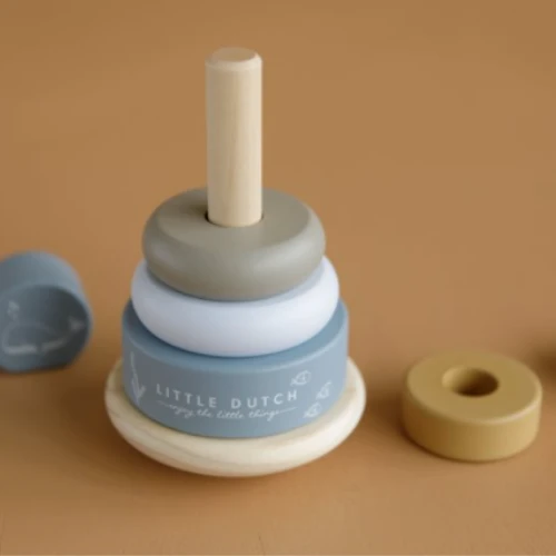 Little Dutch Rocking Ring Stacker Blue - LD7013 3 Little Dutch Rocking Ring Stacker Blue - LD7013 - Image 3