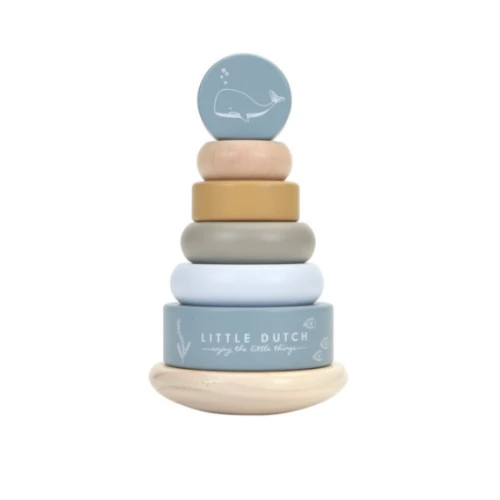 Little Dutch Rocking Ring Stacker Blue - LD7013 1 Little Dutch Rocking Ring Stacker Blue - LD7013
