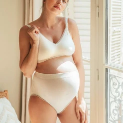 Cache Coeur Seamless Maternity High Waist Brief Organic Natural -Lush Littles 2 398493fc fcaa 4424 8c42 c395e8e5f9b9