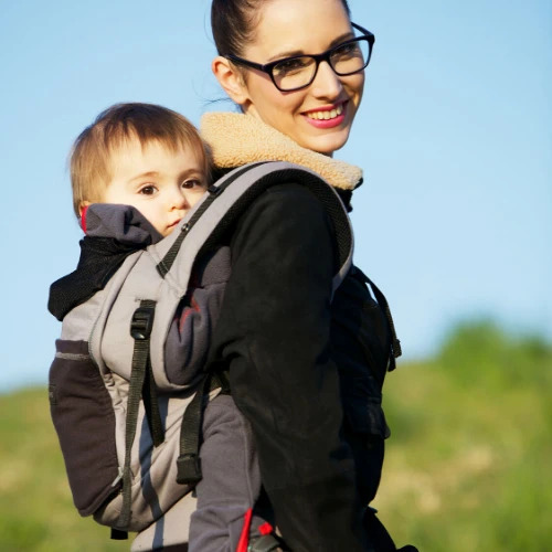 PhysioCarrier -Grey/ Pocket Coffee - LR 2 PhysioCarrier -Grey/ Pocket Coffee - LR - Image 2