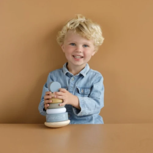 Little Dutch Rocking Ring Stacker Blue - LD7013 2 Little Dutch Rocking Ring Stacker Blue - LD7013 - Image 2