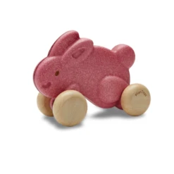 Plan Toys Pull-along Bunny - Pink