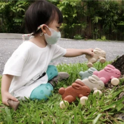 Plan Toys Pull-along Bunny - Pink -Lush Littles 32 6dfd10ba 9226 403b 8d4c 3ed7c7decab9