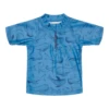 Little Dutch Swim T-shirt Short Sleeves Sea Life Blue