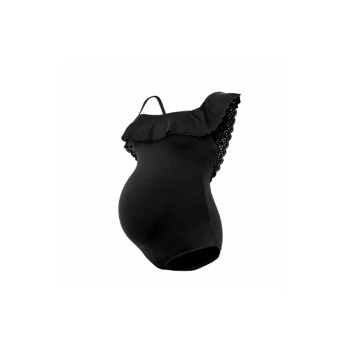 Cache Coeur Bloom Maternity Swimsuit - Black 3 Cache Coeur Bloom Maternity Swimsuit - Black - Image 3