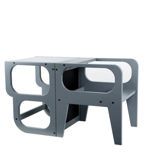 3-in-1 Learning Tower, Grey 2 3-in-1 Learning Tower, Grey - Image 2