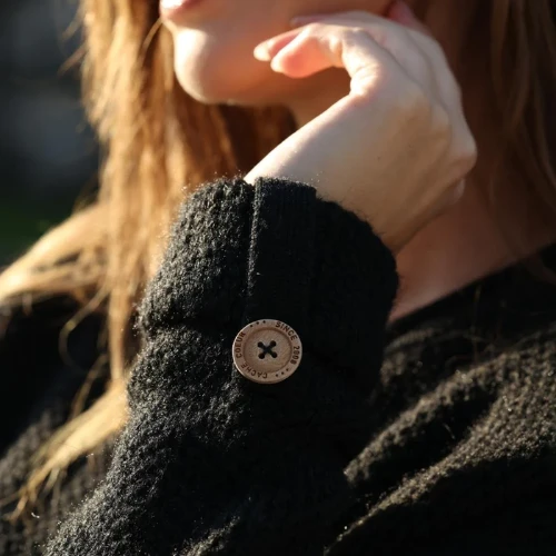 Cache Coeur Maternity Sweater Dress Honey Black 3 Cache Coeur Maternity Sweater Dress Honey Black - Image 3