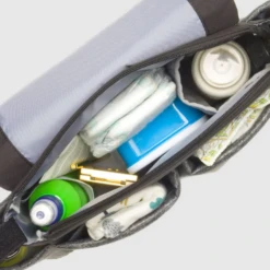 Storksak Stroller Organiser Luxe Scuba Grey -Lush Littles 3 d48157e5 c9b7 4e5c 9fef 03085583ffcf