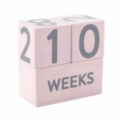 Pearhead Wooden Age Blocks - Pink