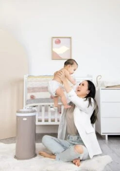 Ubbi® Diaper Pail - Taupe -Lush Littles 41u1NpCeg5L