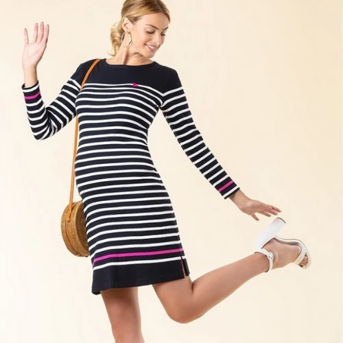 Cache Coeur Striped Dress - Sailor - Navy 2 Cache Coeur Striped Dress - Sailor - Navy - Image 2
