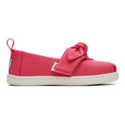 Toms Tiny Alpargata Bow Raspberry -Lush Littles 44 e252981d 0f73 4c86 a38b bea1061ba59d
