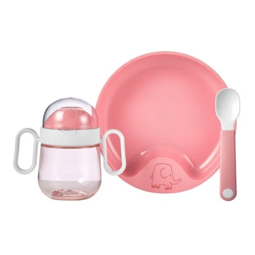 Baby Dinnerware Mepal Mio 3-piece Set - Deep Pink 1 Baby Dinnerware Mepal Mio 3-piece Set - Deep Pink