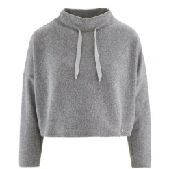 Cache Coeur Maternity And Nursing Crop Top Sweet Home Grey