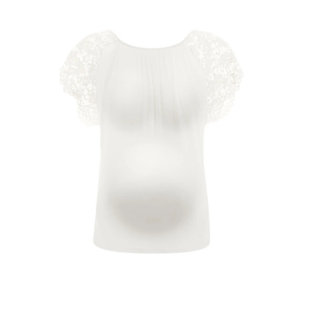 Cache Coeur Maternity T-shirt - Sofia - Pearl 1 Cache Coeur Maternity T-shirt - Sofia - Pearl