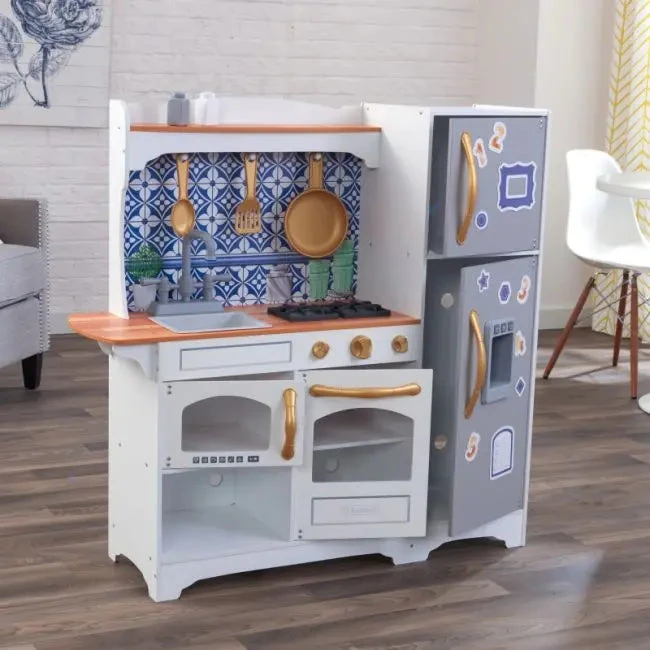 KidKraft Mosaic Magnetic Play Kitchen 53448 1 KidKraft Mosaic Magnetic Play Kitchen 53448