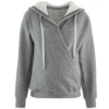 Cache Coeur Maternity And Nursing Hoodie Sweet Home Grey