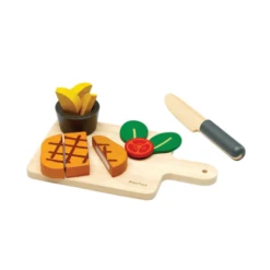 Plan Toys Steak Set -Lush Littles 5 88345cb6 c057 4ba3 804c b698a4154338