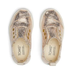 Toms Tiny Cordones Sneaker Gold