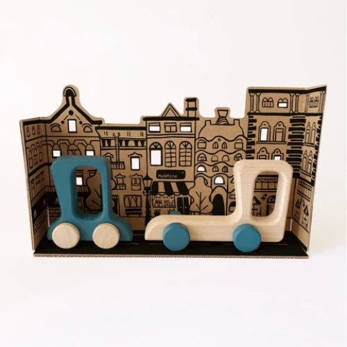 Road Stories - Car & Truck - Blue 1 Road Stories - Car & Truck - Blue