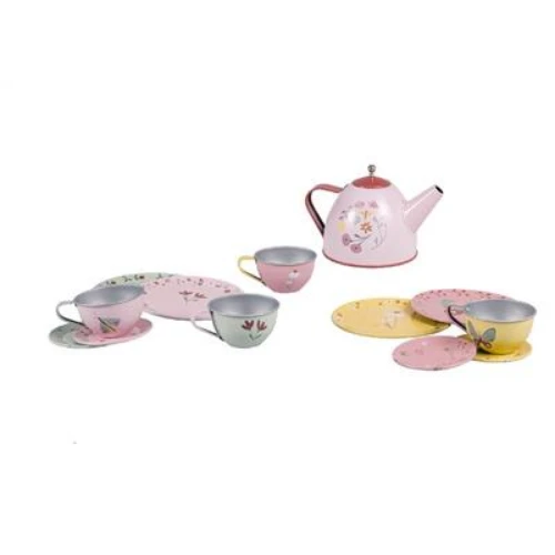 Little Dutch Tin Tea Set Flowers & Butterflies 1 Little Dutch Tin Tea Set Flowers & Butterflies