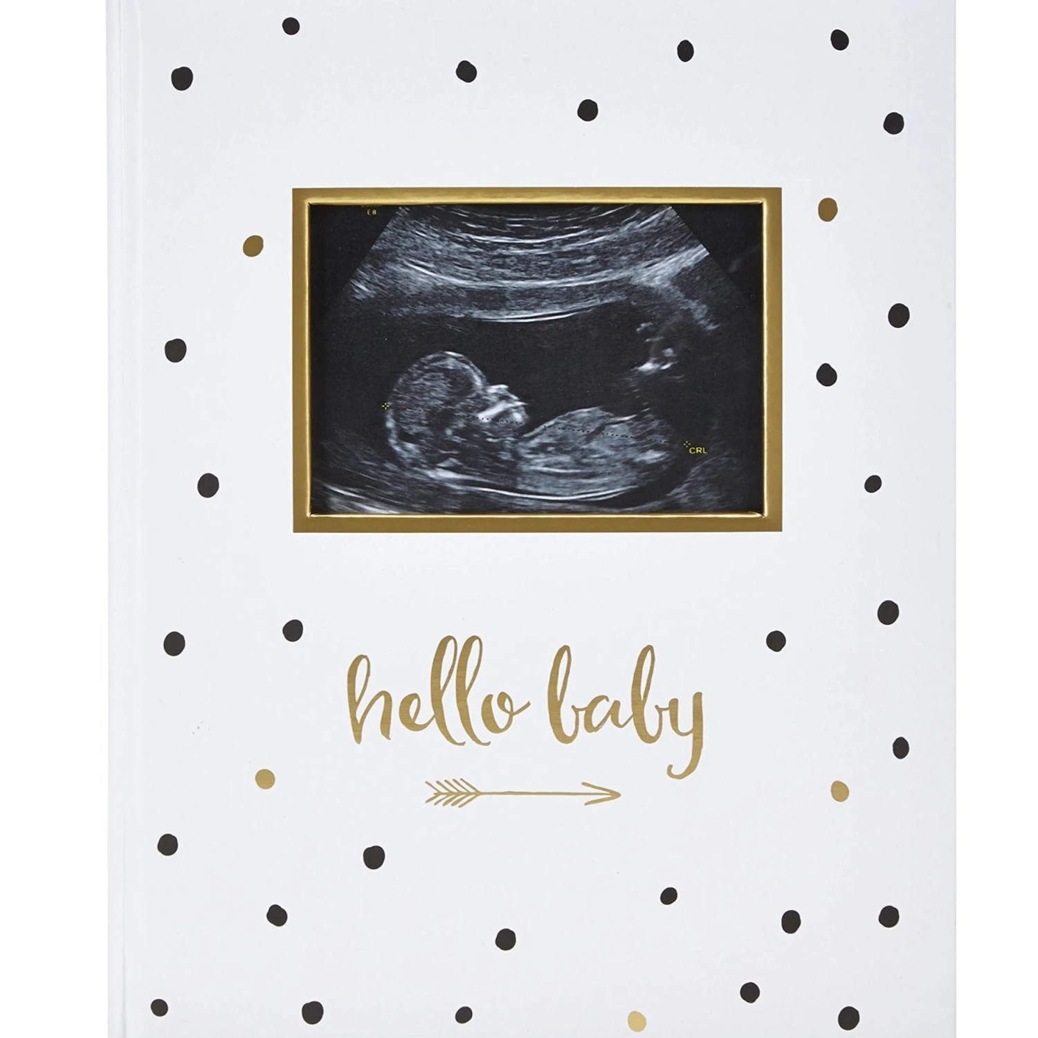 Pearhead Hello Baby Babybook - Black & Gold 1 Pearhead Hello Baby Babybook - Black & Gold