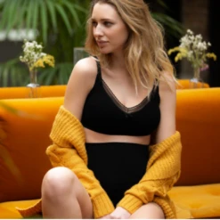 Cache Coeur Maternity And Nursing Seamless Bra - Milk - Black -Lush Littles 84 f3e4a164 e5fd 4b11 a1c5 de65cddcfe17