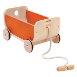 Plan Toys Wagon - PT 7 Plan Toys Wagon - PT -Lush Littles 8614 Wagon Orange