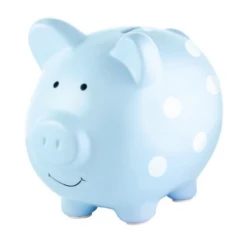 Pearhead Piggy Bank Polka Dot - Blue