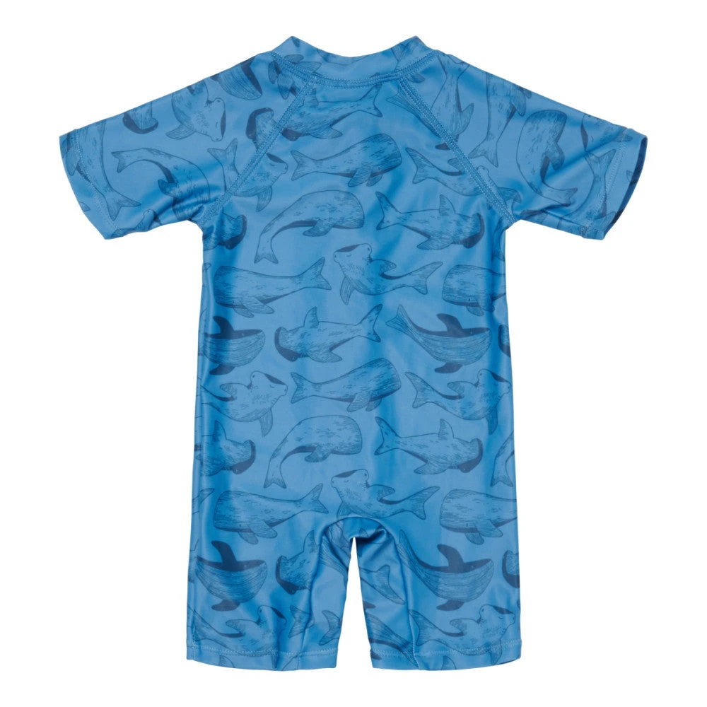 Little Dutch Swimsuit Short Sleeves Sea Life Blue 2 Little Dutch Swimsuit Short Sleeves Sea Life Blue - Image 2