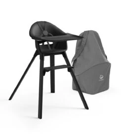 Stokke® Clikk™ High Chair Midnight Black -Lush Littles Clikk MidnightBlack TravelBag 211025 eCom