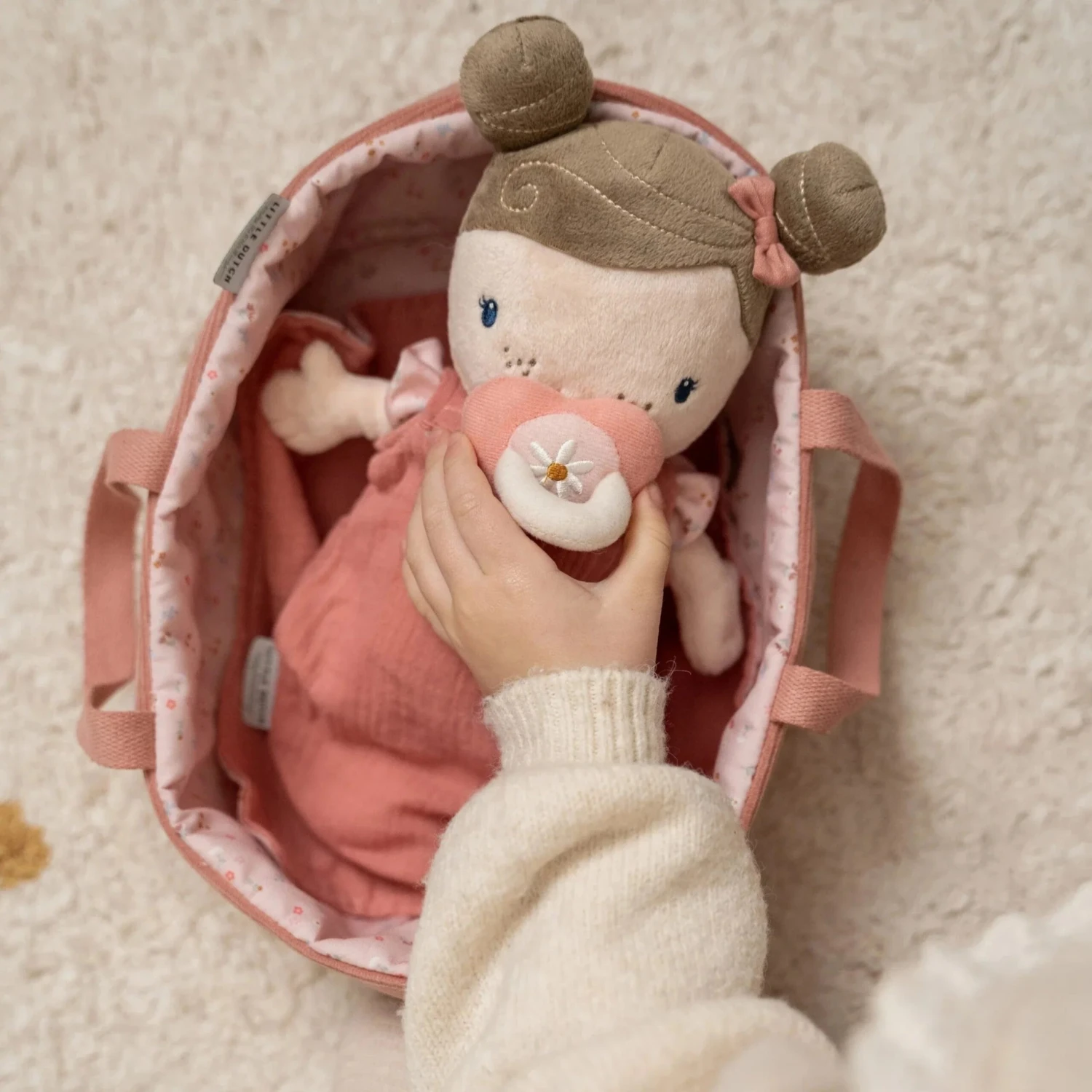 Little Dutch Baby Doll Rosa Little Pink Flowers 2 Little Dutch Baby Doll Rosa Little Pink Flowers - Image 2