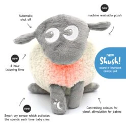Ewan Deluxe - Baby Shushing Sleep Sheep Grey -Lush Littles Ewan Deluxe infographic a b562c5d2 97ce 4084 a2ef e6dba7732727