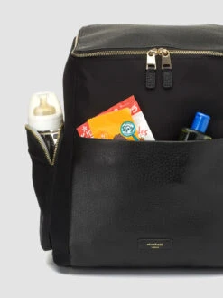 Storksak ALYSSA BAG BLACK & GOLD -Lush Littles IMG 4165