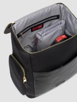 Storksak ALYSSA BAG BLACK & GOLD -Lush Littles IMG 4166