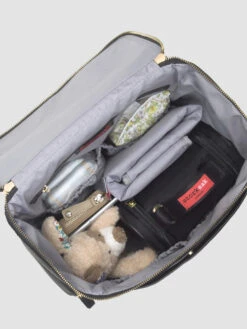 Storksak ALYSSA BAG BLACK & GOLD -Lush Littles IMG 4167